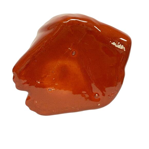 Vintage Owl Orange 6.5" Ceramic Decorative Jar Vase - Picture 3 of 3